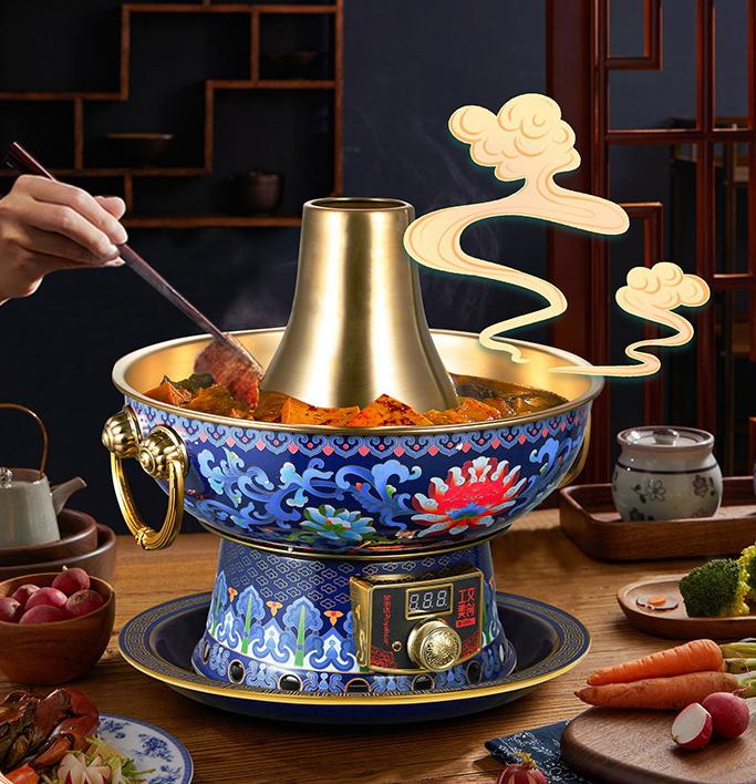 景泰藍銅電火鍋